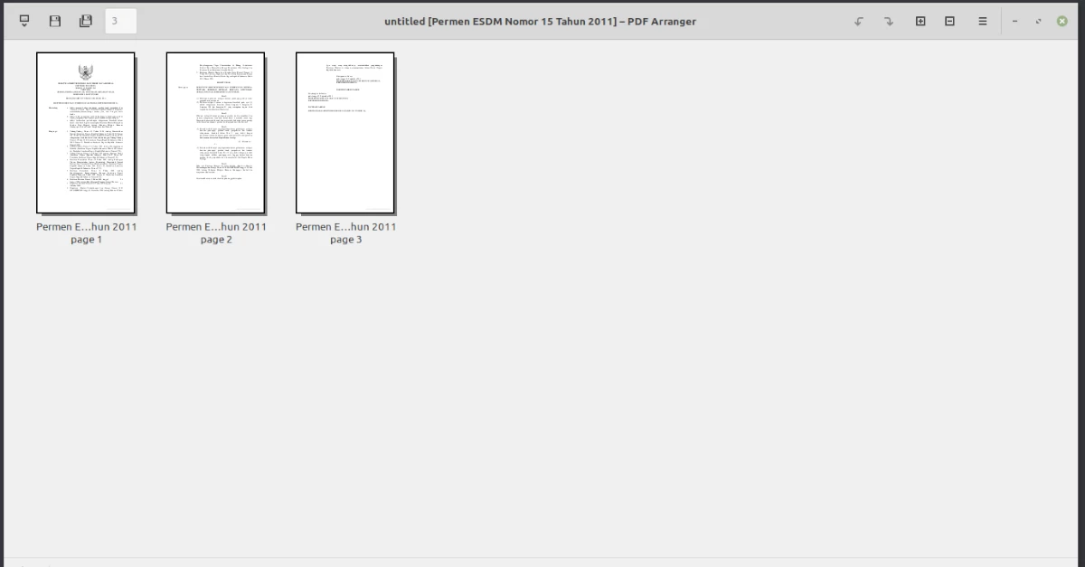 Instalasi PDF Arranger di Linux Mint 20.2 Uma