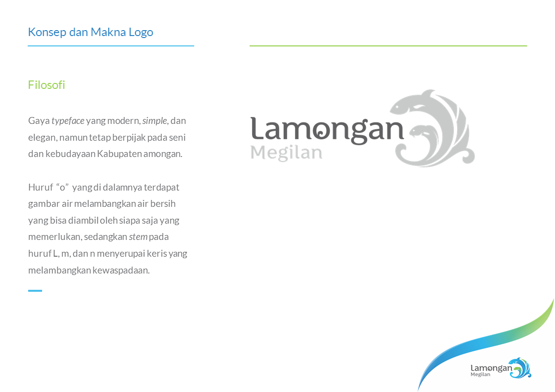  Konsep dan makna logo city branding Kabupaten Lamongan.