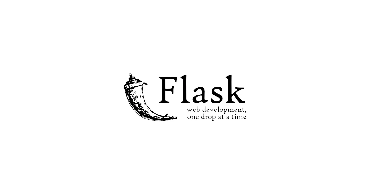 Logo Flask (sumber: flask.palletsprojects.com).