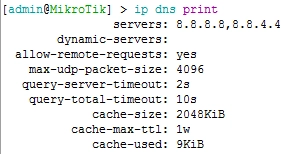  Konfigurasi DNS Server MikroTik