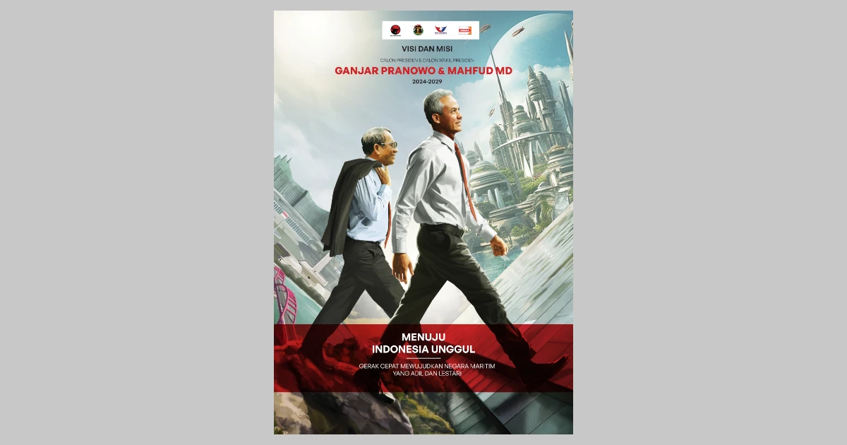 Kover dokumen Visi dan Misi Capres dan Cawapres Ganjar Pranowo-Mahfud MD